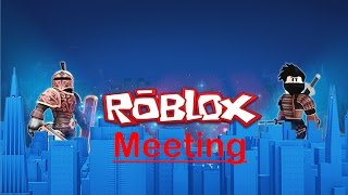 Roblox: first meeting! -- hiring ...