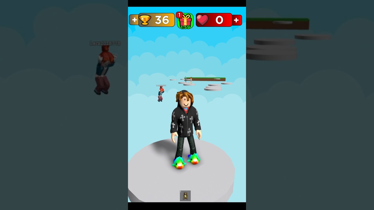 Roblox Color Blocks Run Obby 🏃 All fall down but second place 🥈🌈 