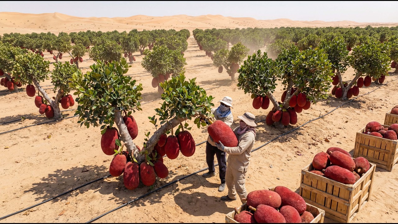 Shock: They Have Been Growing Red-Fleshed Jackfruit on an Industrial Scale in the Desert
