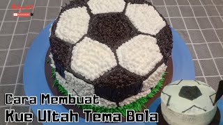 Cara Membuat Kue Ultah Tema Bola | Teknik Totol Simple