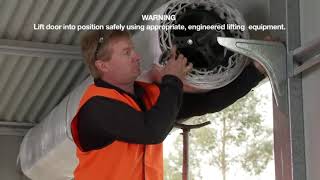 How To Install A Roller Door In A Shed - By Taurean Doors.