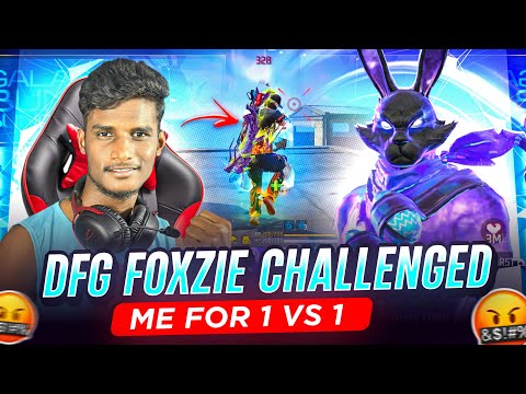 DFG FOXZIE CHALLENGED ME FOR 1 V 1😱I DEFEATED FOXZIE 0/5🥵@DhanushFFGamer @DhanushPlayz #dfg