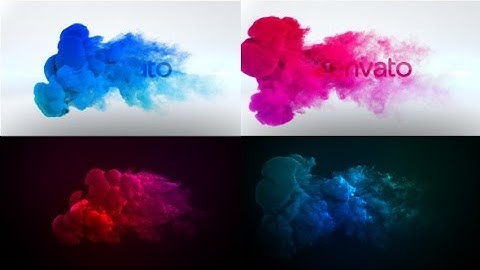 Color Smoke Logo Reveal (After Effects Template)