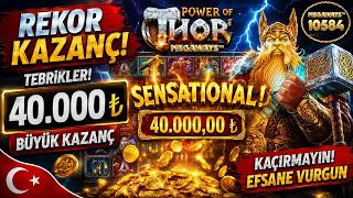 Mega Win Alarmı! Power Of Thor Megaways Bizi Zengin Etti!