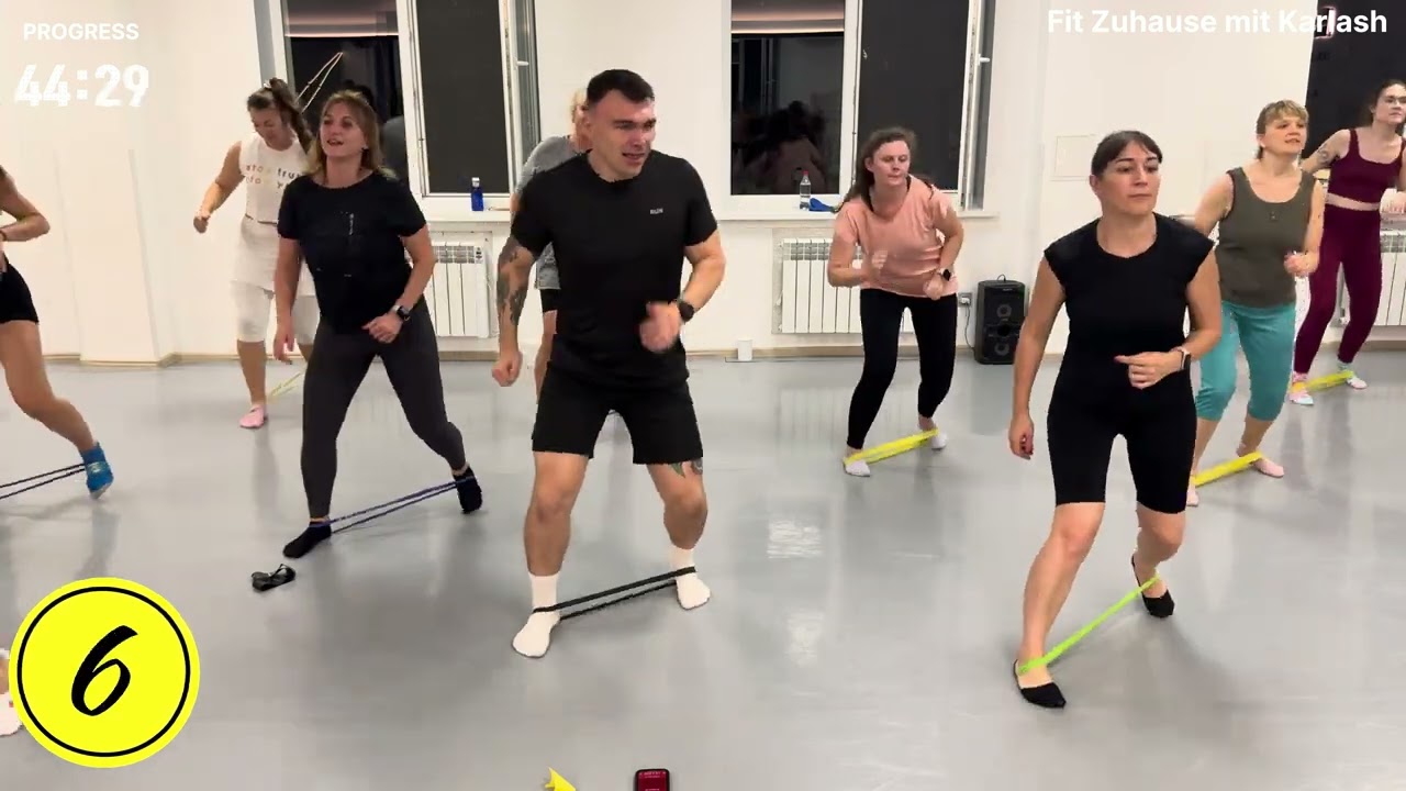 600 Kalorien verbrennen | 1 Stunde Cardio & Kraft mit Fitnessband