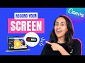 How to RECORD your Computer SCREEN with Canva [FREE]