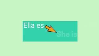 The verb to be in Spanish "ser"