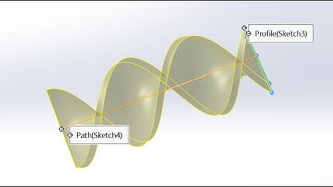 SolidWorks Tutorial | Twisted Sweep (Twisted Swept Boss/Base)