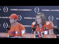 Dabo Swinney, Trevor Lawrence, Tanner Muse postgame press conference after falling to LSU