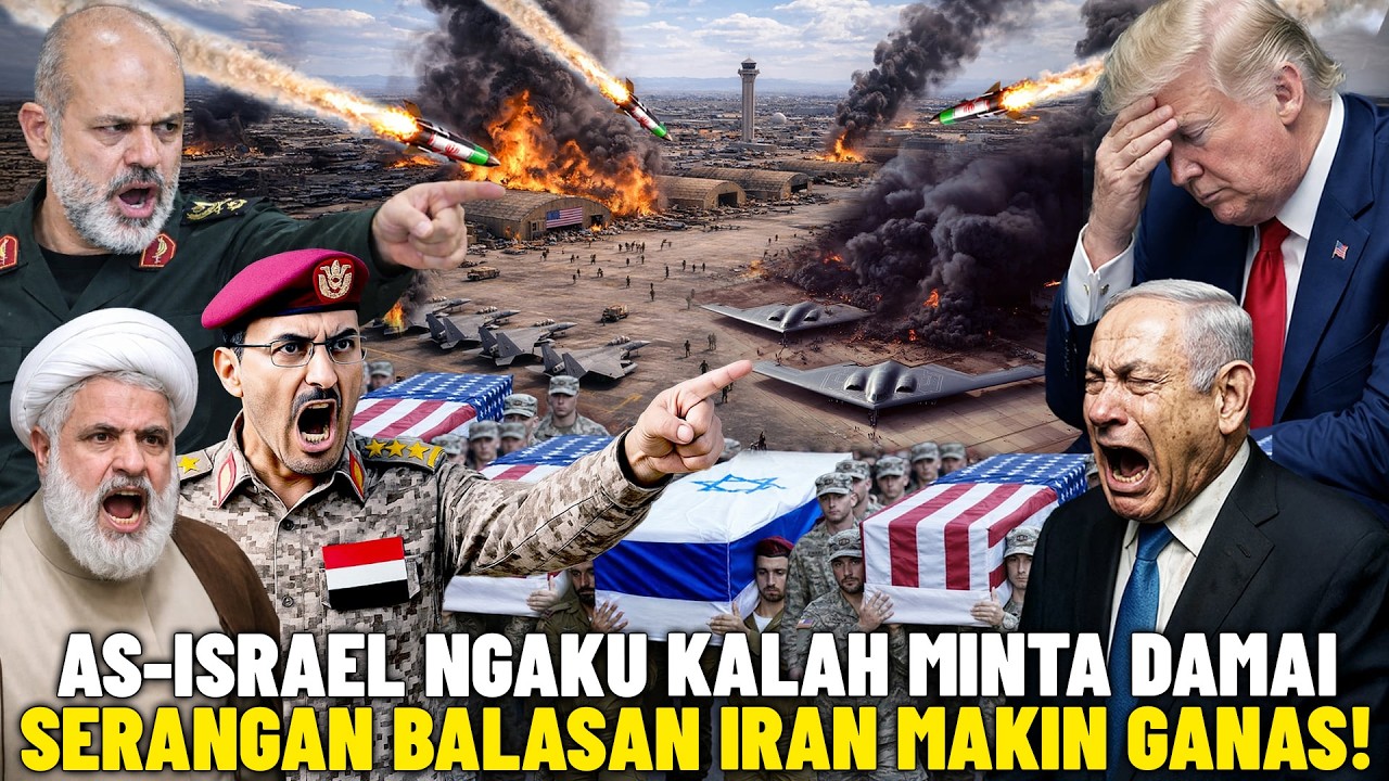 ISRAEL-AS KALAH TELAK! TEL AVIV SERTA PANGKALAN MILITER AS TERUS DIBOMBARDIR IRAN & PROXYNYA