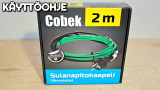 Cobek Sulanapitokaapeli Käyttöohje Putken Sisälle Tai Päälle Asennettava