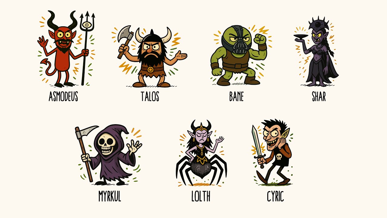 Every Major Evil Deity in Fortgotten Realms Explained in 15 Minutes