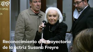 Play video: Reconocimiento a la trayectoria de la actriz Susana Freyre