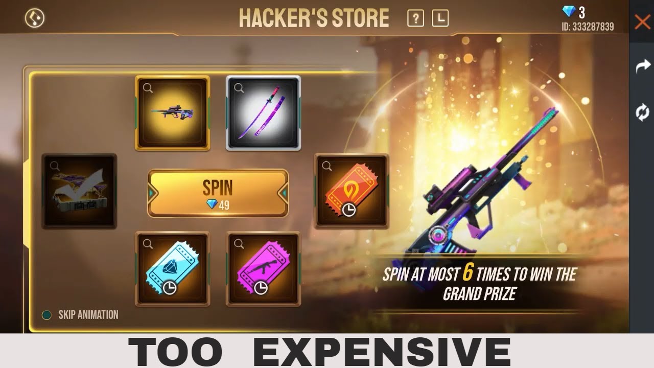 New Event Free Fire Hacker's Store Cyber Bounty Hunter Items - Discoplay