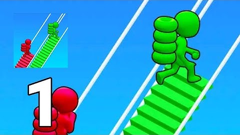 Bridge Race - Level 1-10 Gameplay Walkthrough (iOS,Android)