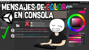 Unity 2023 l Mensajes de color en consola