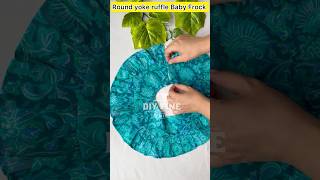 Round yoke baby frock #shorts #short #youtubeshorts #trending #viral #diy #sewing #tipsandtricks