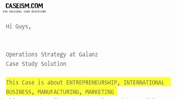 Operations Strategy at Galanz  Case Study Help - Caseism.com