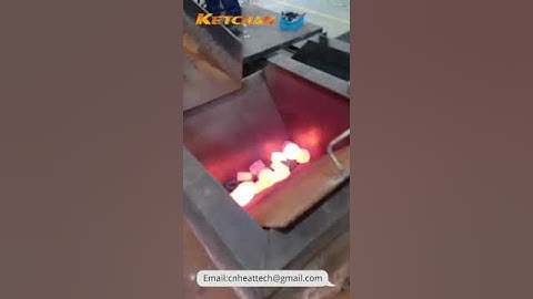 Induction Forging Furnace-Nut Forging Process #inductionheating
