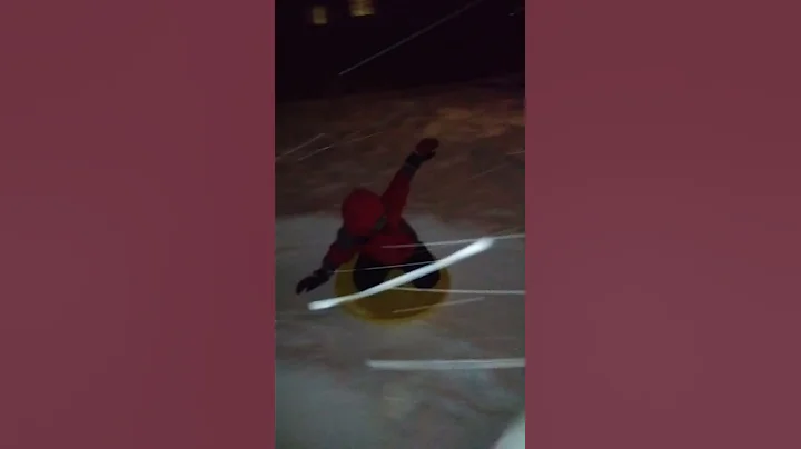 Damian sledding in the dark