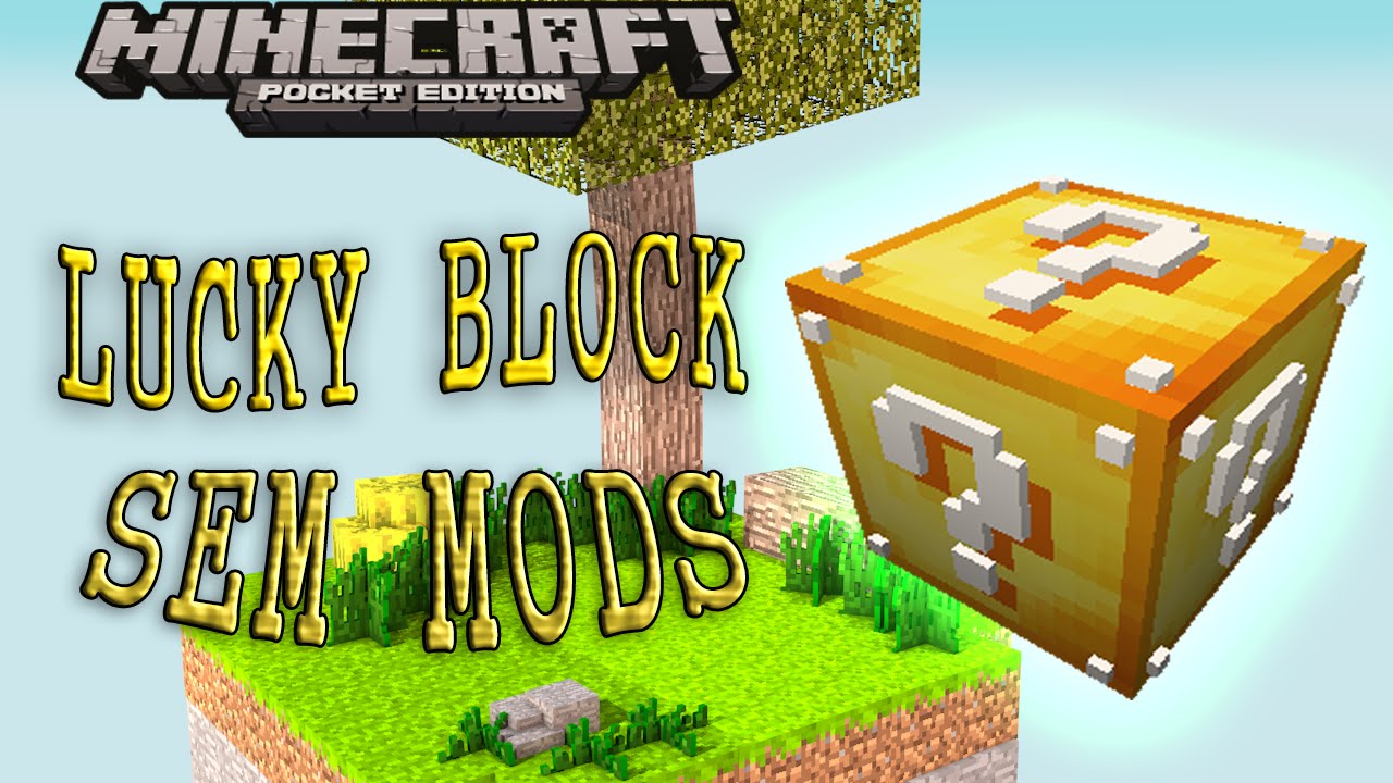Como fazer uma Lucky Block (Sem Mods) • Minecraft Pe 0.14.0 - YouTube