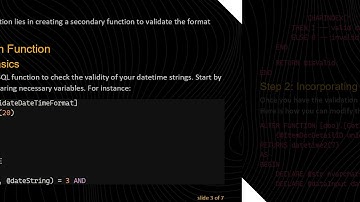 How to Ensure the Correct datetime Format in TSQL Function?