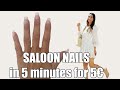 Saloon nails in less than 5 minutes for only 5€ ! (long lasting)