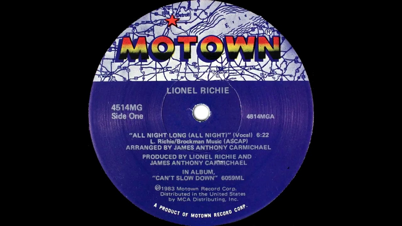 Watch Lionel Richie - All Night Long (12'' Version) 1983 on YouTube Watch Lionel Richie - All Night Long (12'' Version) 1983 on YouTube