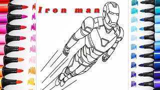 How to draw Ironman Coloring page Ironman