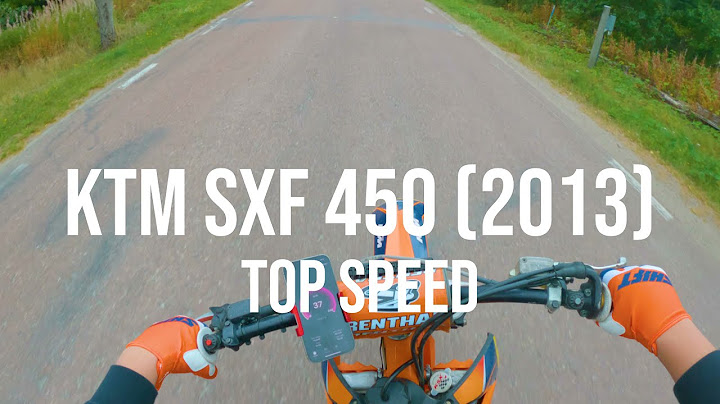 Ktm 450 sx-f top speed km h