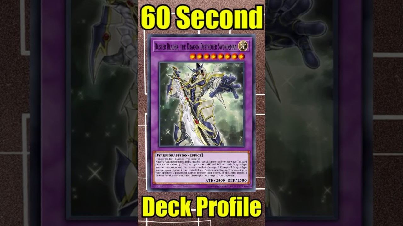 60 Second Blue-Eyes Buster Blader Deck Profile! 
