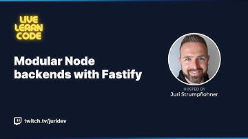 Live Learn Code - Modular Node backends with Fastify