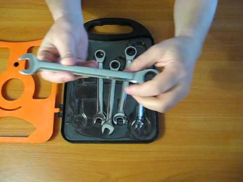 Набор ключей комбинированных трещеточных Miol 52-250 5 шт Набор ключей комбинированных трещеточных Miol 52-250 5 шт