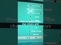 How to update voice chat volume fall guys