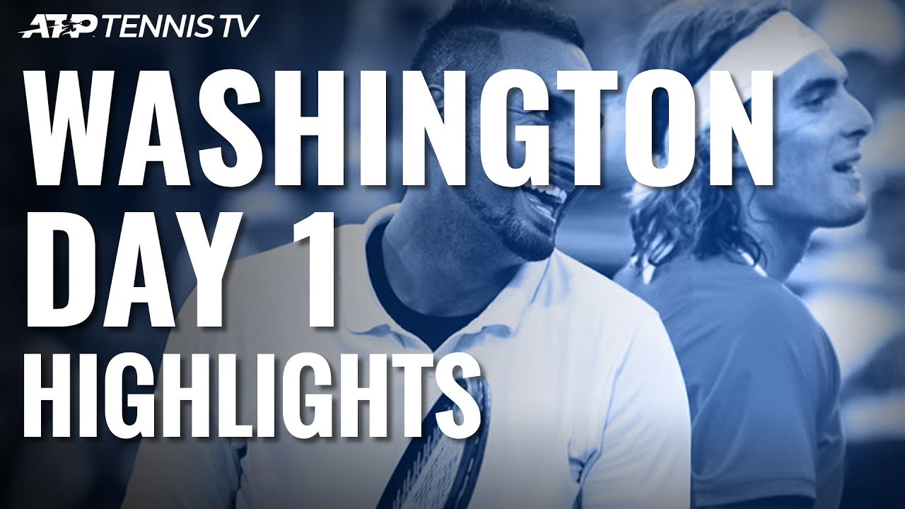 Cabal and Farah defeat Tsitsipas and Kyrgios; Tsonga Wins Washington 2019 Highlights Day 1