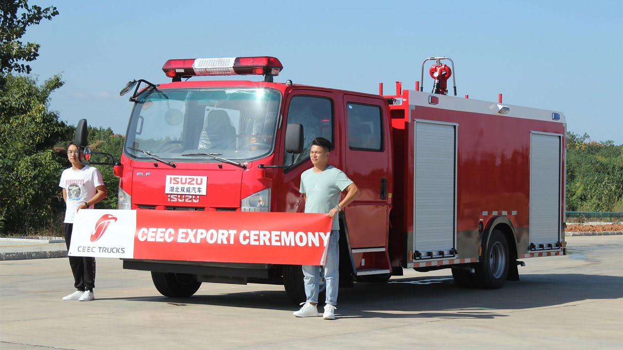 High quality ISUZU foam fire engine for sale
