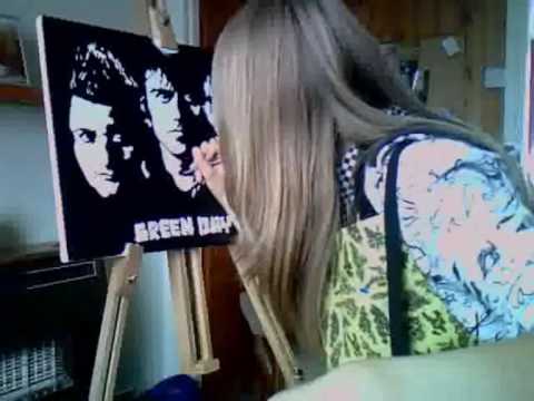 ☆ ME PAINTING GREEN DAY ☆