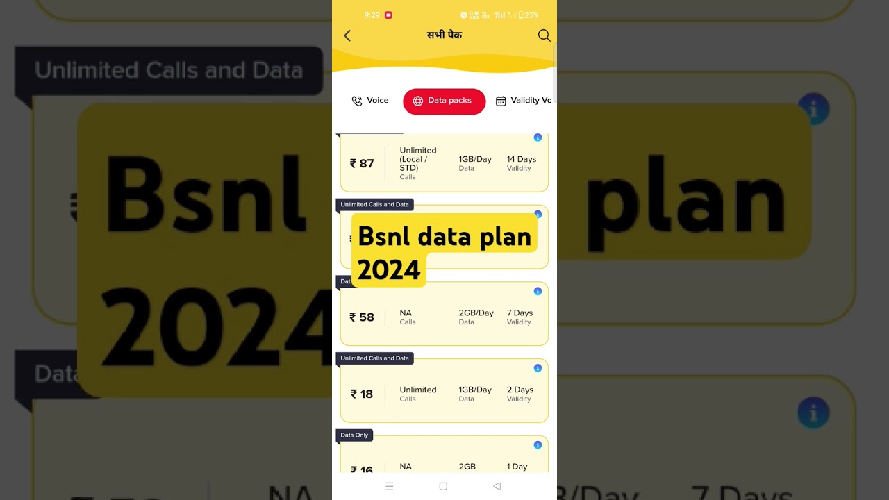 BSNL data plan 