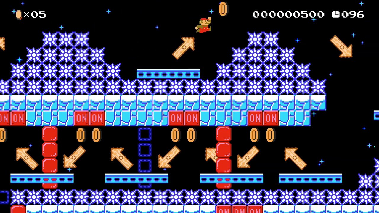 Zigzag & Spiral, The Winter Flow by PowerNongX - Super Mario Maker 2 - No Commentary 1ca