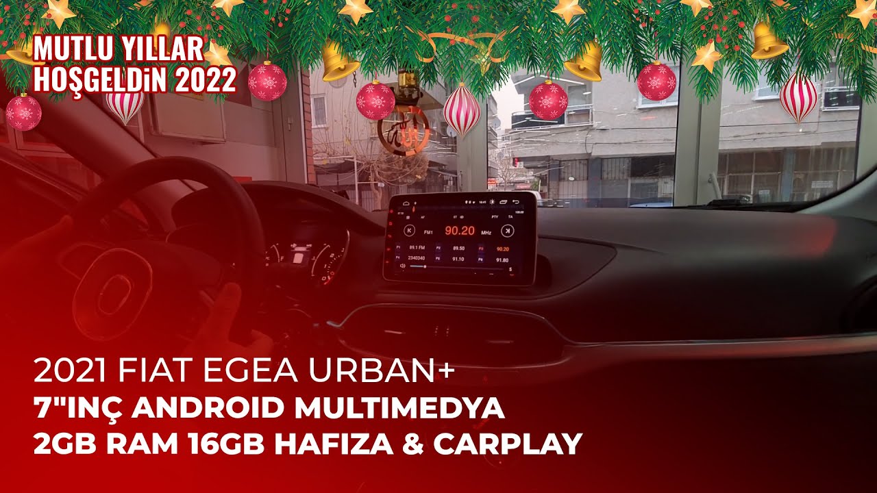 İzmit'den Manisa'ya | 2021 Fiat Egea Urban+ | 7"inç Android Multimedya 2GB Ram 16GB Hafıza & CarPlay