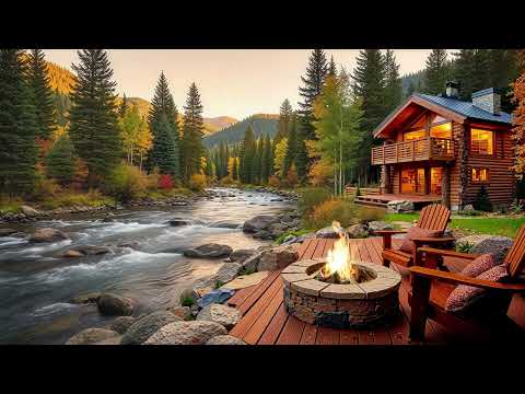 You’ll Feel Instantly Calm 😌 Cozy Cabin by the River ASMR (No Music)