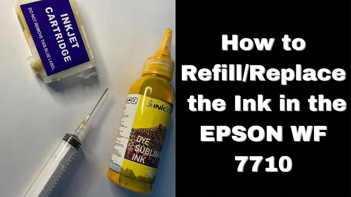 How to refill replace Epson Workforce 7710 printer refillable ink cartridges | For Sublimation ink