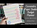 Cassandra Paper Studio Budget Planner | Unboxing and Review