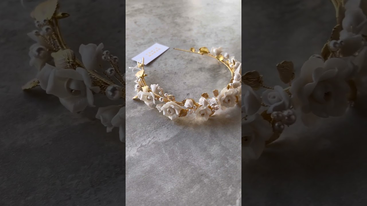 EVELEIGH | Floral bridal headband | TANIA MARAS BRIDAL