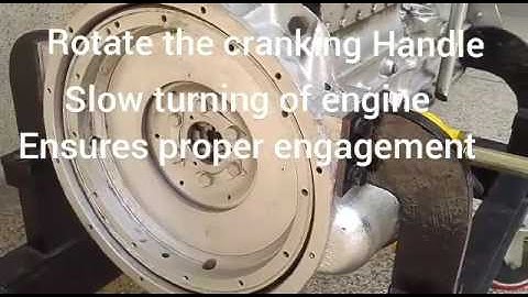 Spring Starter Installation and fitment check by free rotation.