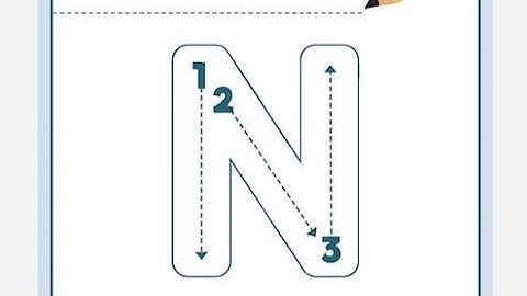 Tracing Letter N | Alphabet Writing Practice |  Learn to Trace N | Easy For Kids