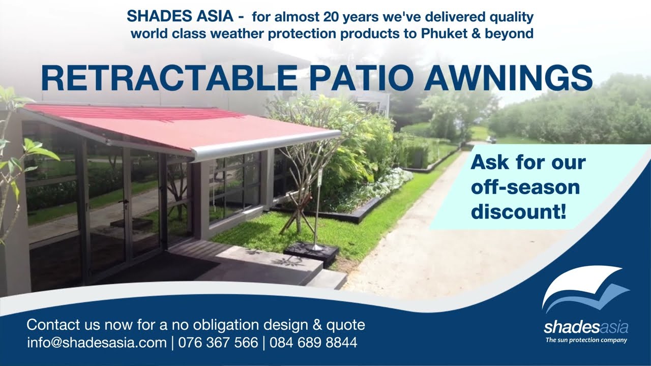 Retractable Patio Awnings | The ideal cost-effective weather protection solution | Shades Asia