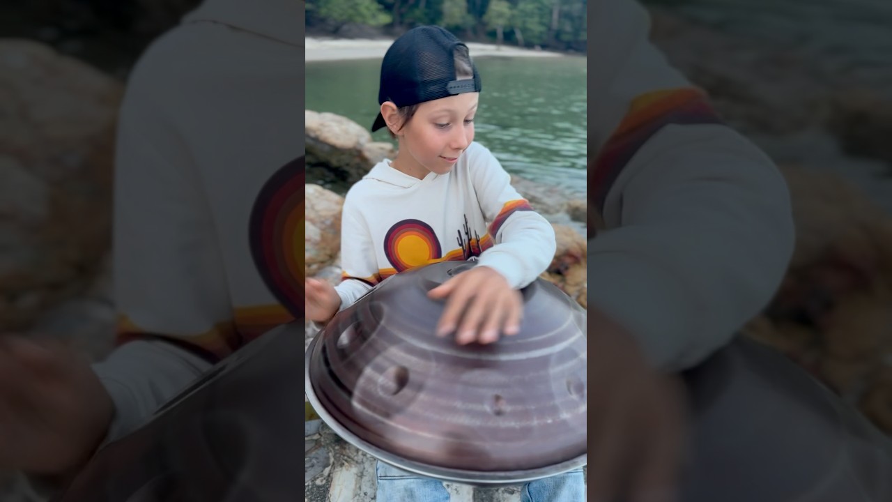 Sunni Holden - Sending good vibes! Celestial Sound handpans #drum #handpankid #composer #artist