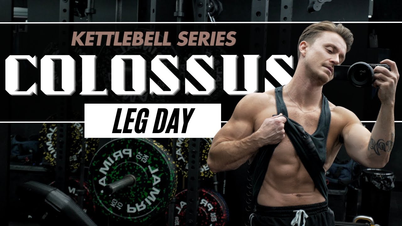 Тренировка ног с тяжёлой гирей — развитие силы и мощи | Kettlebell Colossus, день 1